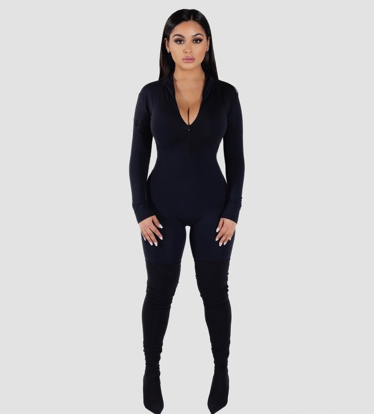 The Labeled Catsuit - Black